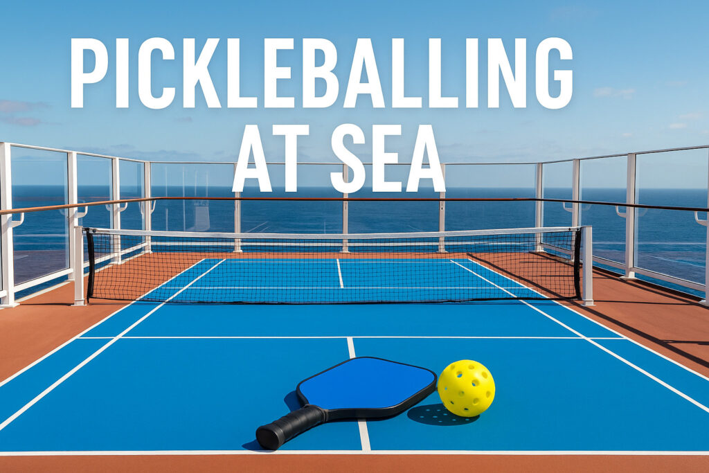 Pickleball court on cruise ship