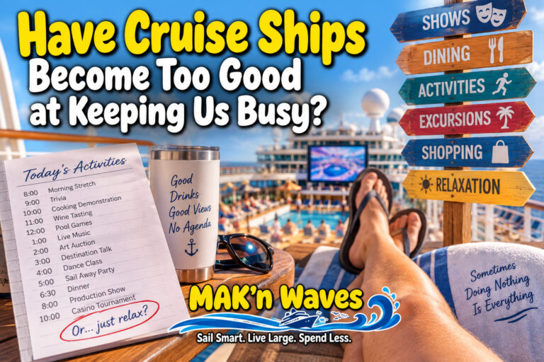Have Cruise Ships Become Too Good at Keeping Us Busy?